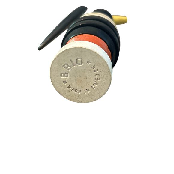 GUC Brio Vintage Wooden Percy Penguin Stacking Toy Made in Sweden 6" Tall - Picture 4 of 4